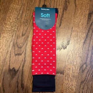 Tommy John Red and Black Casual Socks